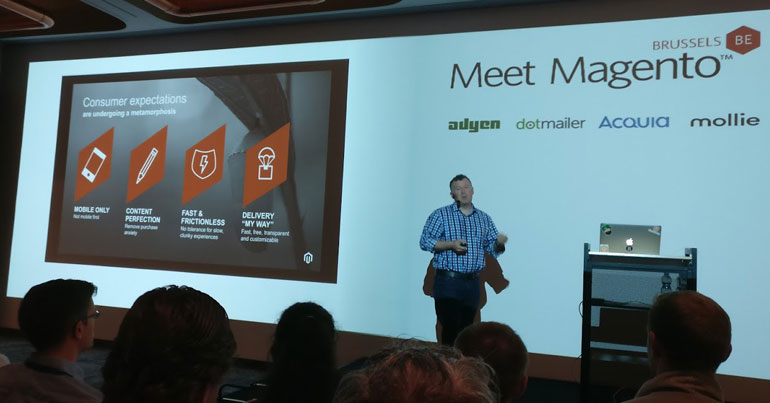 netz98 war ein Unternehmen von vielen, dass Speaker auf der Meet Magento in Brüssel hatte.