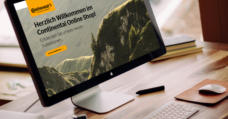 Continental Onlineshop by netz98 (Bild: Mockdrop.io / Continental)