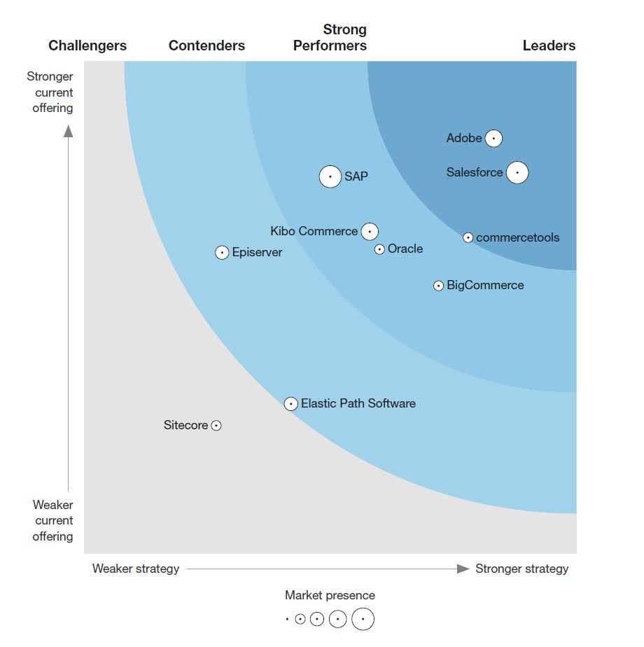 Grafik Forrester Wave B2C