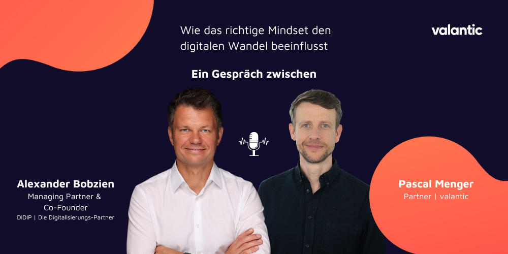 Fotos der beiden Interview-Partner mit Namen und Positionen