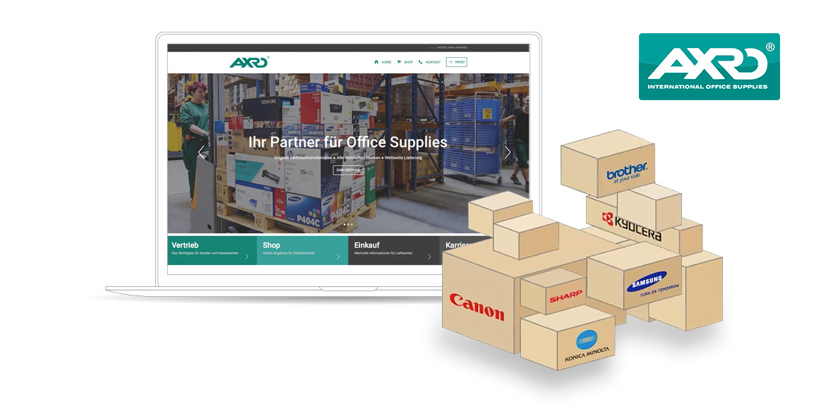 Axro Magento Referenzen Screen