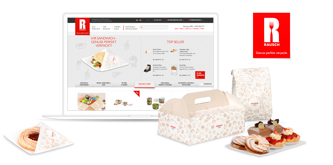 Rausch Magento B2B Plattform Screen